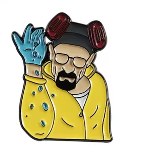 WALTER WHITE enamel pin - Breaking Bad - Heisenberg -  FREE SHIPPING - Picture 1 of 1