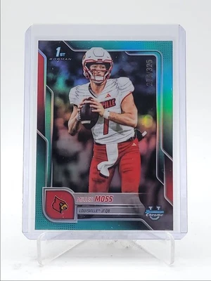 MILLER MOSS 2025 BOWMAN UNIVERSITY CHROME 1ST AQUA REFRACTOR B /325 Q4282 - Image 1 of 2