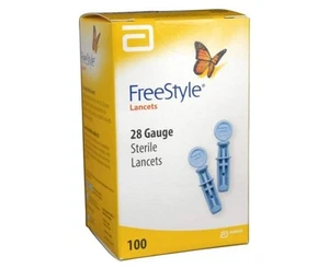 Abbott Freestyle 28 Gauge Lancets 100 count New in Box - Picture 1 of 1