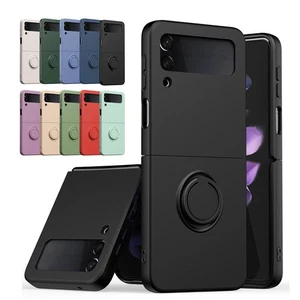 Hülle für Samsung Galaxy Z Flip7 Flip6 Flip5 Flip4 3 mit Silikonring und Ständer - Picture 1 of 22