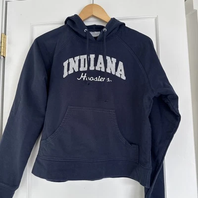 Sudadera con capucha para mujer Indiana University azul marino talla grande, Jones Mitchell Foto 1 de 3
