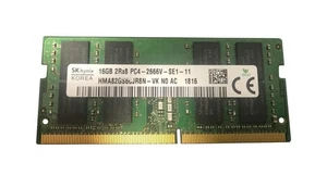 Hynix 16 GB 2Rx8 PC4-21300 DDR4-2666 MHz SDRAM SoDimm memoria computer portatile HMA82GS6CJR8N - Foto 1 di 1