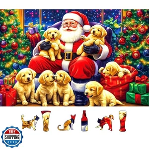 PuzzOne Puzzle di Natale per Adulti 500 Pezzi, Babbo Natale e  - Foto 1 di 5