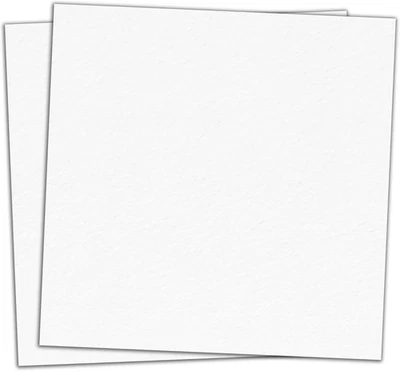 25 Piezas, (110 Lb/300 Gsm) - Cartulina Blanca 12 X 12, Tarjeta Grande Pesada Gruesa St Foto 1 de 4