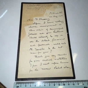 Sir Charles Holroyd Printmaker Painter 2p ALS Autogramm Brief 1907 - Bild 1 von 5