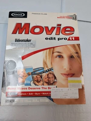 MAGIX Movie Edit Pro 11 Videomaker Premium Class PC CD-ROM Software - Image 1 of 4