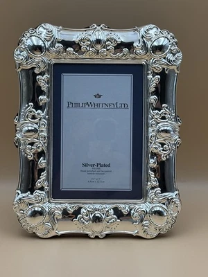 Phillip Whitney Silver Plate Photo Frame 3.5x5 Easel Back Tarnish Resistant - Image 1 of 4