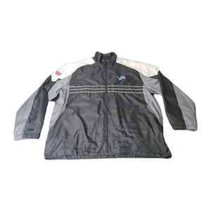 Chaqueta cortavientos vintage Detroit Lions Sports Illistrated 2XL negra NFL Y2K - Imagen 1 de 12