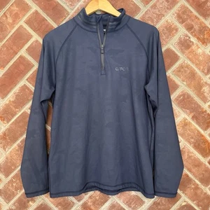 G/Fore Pullover Mens M Navy Camo Quarter Zip Golf Sweater 1/4 True Spec Golf - Picture 1 of 10