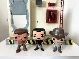 The Walking Dead Funko Pop Bundle Negan 390 Carl Grimes 97 Daryl Dixon 100 TWD - Picture 1 of 17