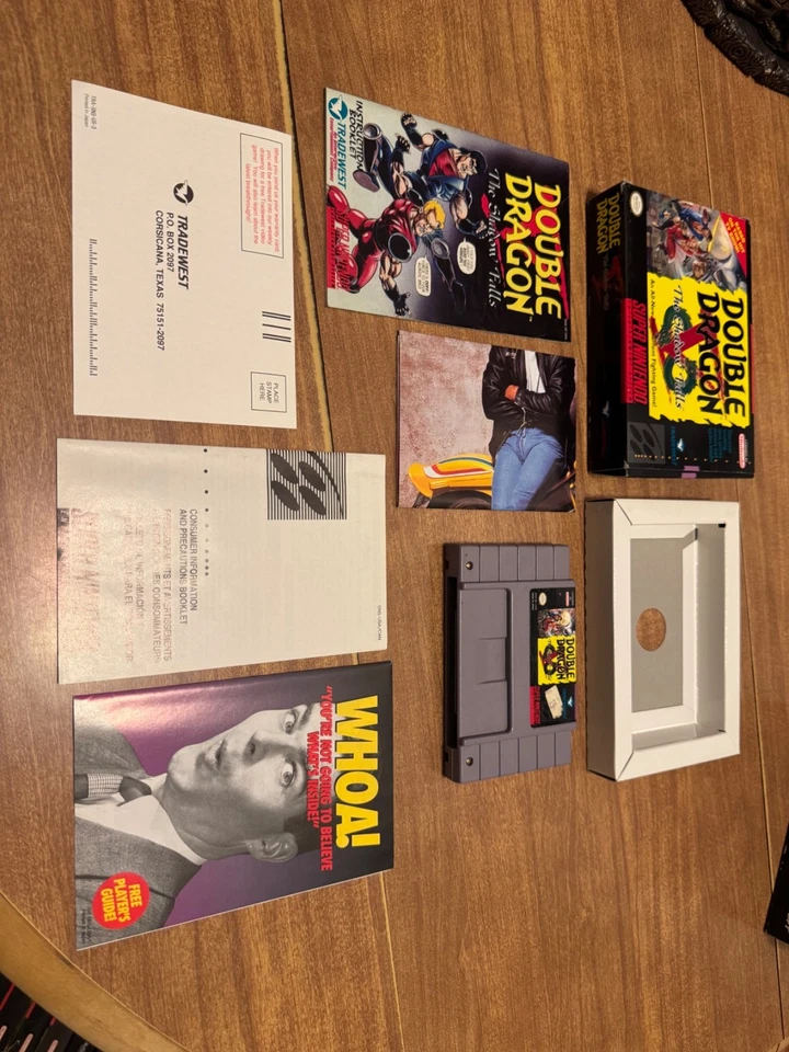 Double Dragon V: Shadow Falls Super NES Nintendo SNES DD CIB complete video game - Image 1 of 4