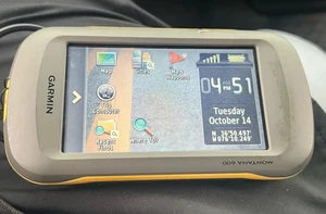 Garmin Montana 600t Camo Waterproof GPS Hunting/Fishing/Hiking Bad Battery - Picture 1 of 7