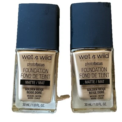 Wet n Wild Camera Ready Foundation  2 PC Golden Beige 368C Brand New Free Ship - Image 1 of 4