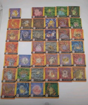 Nearly Complete Set POKEMON ARTBOX 1999 ACTION FLIPZ PREMIER EDITION (2 Short) - Image 1 of 4