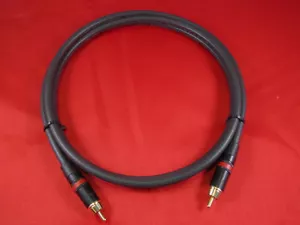 5' Belden 1694A S/PDIF 75 Ohm Cable Neutrik Gold RCA w/ Red Ring. - Picture 1 of 5