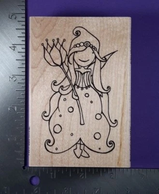 SELLO DE GOMA - PRINCESA SUSURRO (HADA, ROSA TU VIDA, PRIMAVERA, JARDÍN) Foto 1 de 2