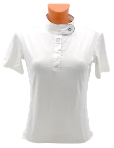 Equipage Turnier T-Shirt Reitshirt weiß mit Silber edel schick Turnierbluse NEU - Bild 1 von 1