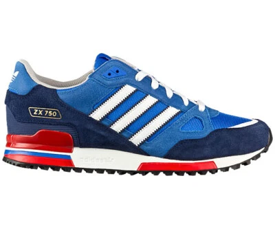 adidas Originals ZX 750 Men's Trainers - Bluebird/White - G96718 - Size UK 7-12 - Image 1 of 4