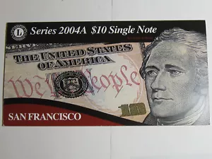 SERIES 2004A $10 SINGLE NOTE San Francisco District Low # GL00002415A #10726-3 - Picture 1 of 2