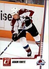 2010-11 Donruss Colorado Avalanche Hockey Card #214 Adam Foote