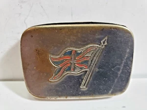 Cassaforte abbinamento decorativa vintage argento UK BANDIERA UK/CUSTODIA/VESTA/supporto 5854/31 - Foto 1 di 8