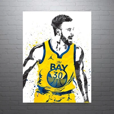 Stephen Curry The Bay Golden State Warriors Sports Print