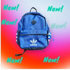$50 Adidas Youth Originals Base Backpack 1150 CU, Power Blue, Black, New