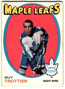 1971-72 O-Pee-Chee Guy Trottier Rookie #5 CREASED Toronto Maple Leafs