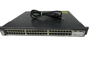 Cisco WS-C3750G-48TS-S 48 Gigabit Ports switch - Picture 1 of 4