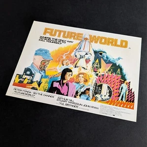 FUTUREWORLD (1976) [sequel to Westworld] vintage synopsis sheet ft. Peter Fonda - Imagen 1 de 4