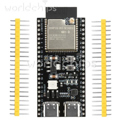 ESP32-S3 N16R8 N8R2 Dual Type-C WIFI Bluetooth Development Board W/ Antenna Base - Image 1 of 4