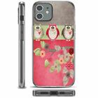 Funny Owl Shockproof Impact Rubber Grip Case for Apple iPhone 12 / 12 Pro (6.1")