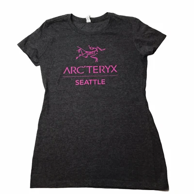 Arcteryx Seattle T Shirt Gray Size Women's Juniors Slim Fit Medium Short Sleeve - Image 1 of 4