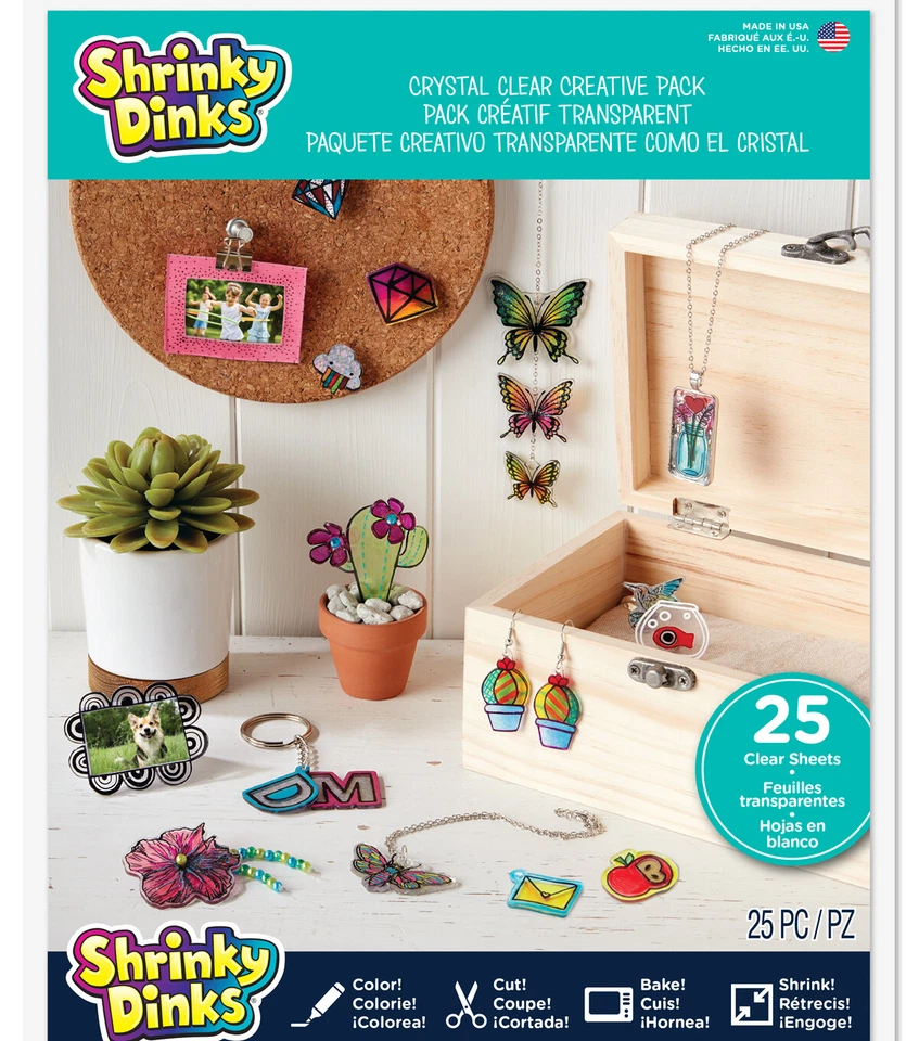 Shrinky Dinks Crystal Clear Creative Pack, 25pk - Image 1 of 1