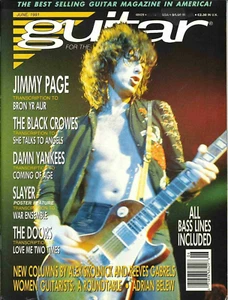 Guitar Magazine June 199 Led Zeppelin Black Crowes Slayer The Doors Damn Yankee - Picture 1 of 2
