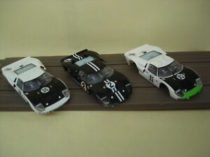 3 AFX RACING H.O. SCALE SLOT CAR BODIES ONLY FORD GT MKii #95 - #96 & #2 NIGHTMI