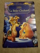 LADY AND THE TRAMP Walt Disney 3x2ft French Grand Poster La Belle et le Clochard