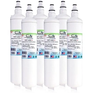 Compatible LG LT600P, 5231JA2006A,46-9990 Refrigerator Filter SGF-LA50 RX 6 Pack - Picture 1 of 8