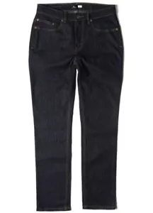 $60 NEW RIP CURL RIGS SLIM FIT STRETCH DENIM PANT Raw Dark Blue 34x32 code OO51 - Picture 1 of 5