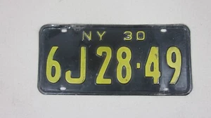 NEW YORK 1930 licence/number plate US/American 6J28 49 - Foto 1 di 7