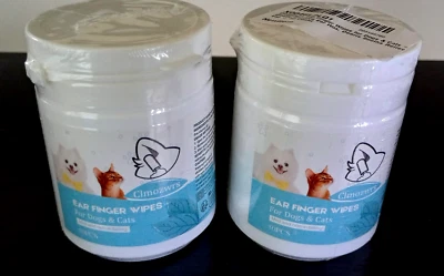 2x Toallitas para dedos de oreja para perros y gatos suaves y no irritantes (50 x 2 = 100 piezas) NUEVO Foto 1 de 4