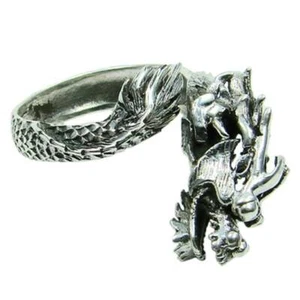 Dragón Anillo 925er Plata Símbolo Joya - Nuevo - Imagen 1 de 1