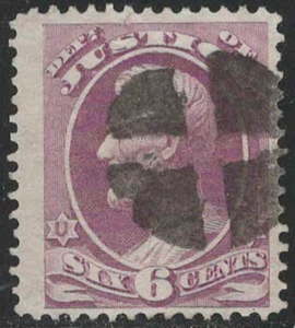 SCOTT# O28 USED, JUSTICE , SEE SCAN FOR CENTERING , CANCEL AND COLOR - Picture 1 of 1