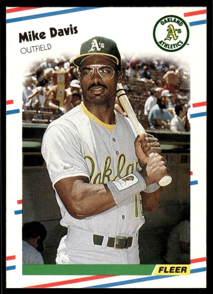 1988 Fleer   #277  Mike Davis   Outfield    Oakland Athletics FREE shipping - Image 1 of 1