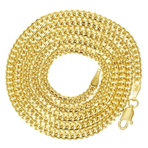 Italian 14k Yellow Gold Solid Miami Cuban Chain Necklace 26" 2.7mm 15.2 grams - Picture 1 of 5