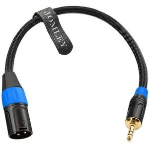 JOMLEY 3.5mm to XLR Balanced Cable, XLR Male to 1/8 inch Mini Jack Cable Adapter - Picture 1 of 6