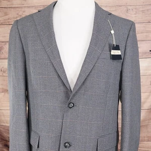 CAPPOTTO SPORTIVO BLAZER JOSEPH & FEISS GRIGIO HOUNDSTOOTH SPORT NUOVO CON ETICHETTE TAGLIA 40L NUOVO! - Foto 1 di 10