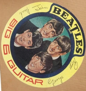 Beatles Big Guitar Aufkleber Repro - Bild 1 von 1
