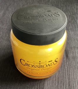 CrossRoads Original 16oz Scented Jar Candle - Lemon Cookie - Burns Hours 80-100 - Picture 1 of 15