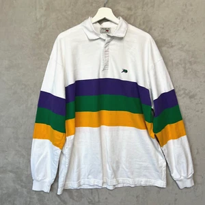 Perlis Mardi Gras Rugby Shirt - Size Large L - Made In The U.S.A - Crawfish - Picture 1 of 7